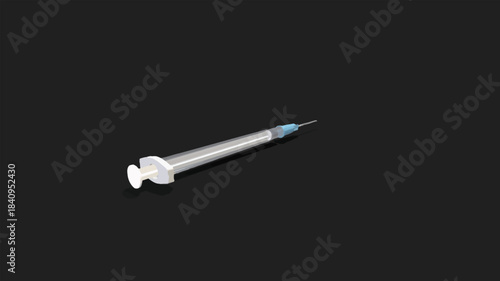 medical syringe vector illustration