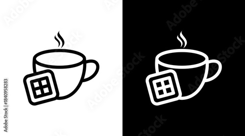 Hot Chocolate With Icon Set Design