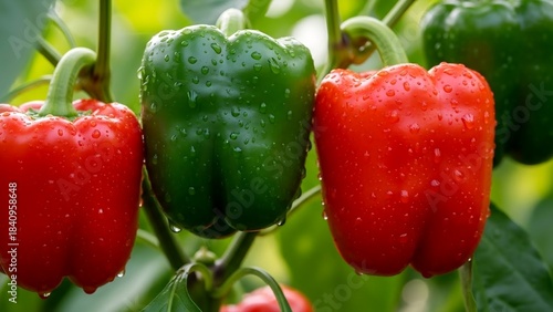red and green peppers