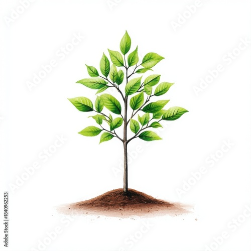 Young Green Sprout Symbolizing Growth and New Beginnings in Nature