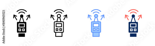 Signal Clue icon set multiple style collection