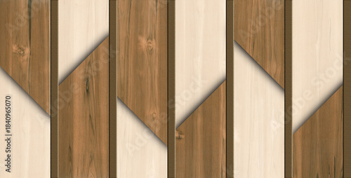 Fototapeta Naklejka Na Ścianę i Meble -  wood texture background wallpaper 3d wood classics panel decorative brown colored.