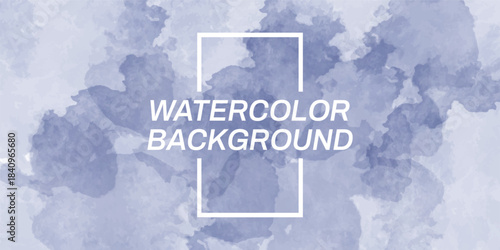 Abstract Watercolor Wash Texture - Blue Hues Background for Design