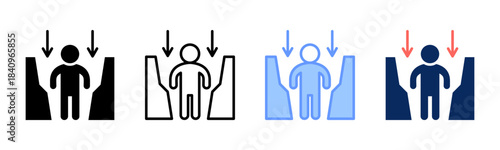 Gap Finder icon set multiple style collection