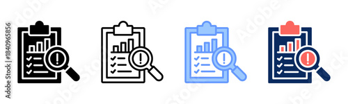 Flaw Check icon set multiple style collection