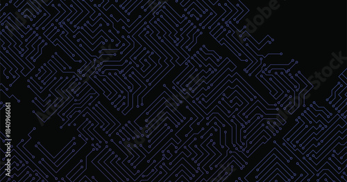 Abstract digital background with technology circuit board texture. Electronic motherboard illustration. Communication and engineering concept. Vector illustration