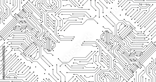 Abstract background with circuit board, technology background. 