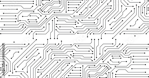 Abstract background with circuit board, technology background. Vector circuit board illustration. Abstract technology.