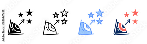 Vision Path icon set multiple style collection