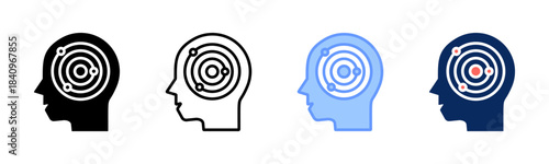Thought Orbit icon set multiple style collection