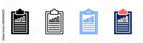 Market Gap icon set multiple style collection