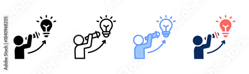 Idea Scope icon set multiple style collection