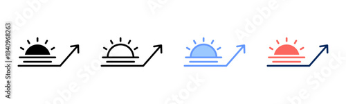 Horizon Light icon set multiple style collection