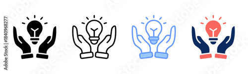 Emerging Idea icon set multiple style collection