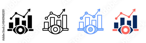 Strategic Vision icon set multiple style collection