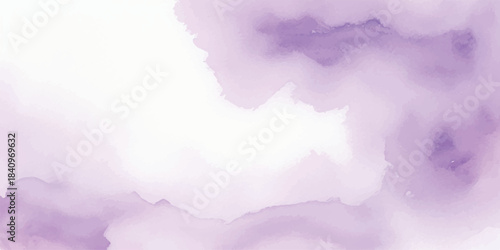 Abstract watercolor sky texture with light blue and white fluffy clouds and a touch of pink