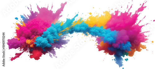 Abstract colorful watercolor paint splash art design background texture illustration