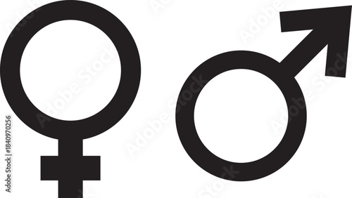 gender icon set. Transgender icon for website design, logo for web and apps. gender symbol of human, Male and female gender symbols icon set