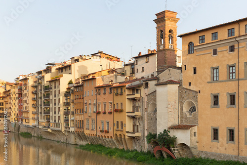 Buildings along the Arno River Florence