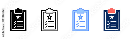 Priority Board icon set multiple style collection