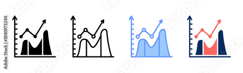 Demand Wave icon set multiple style collection