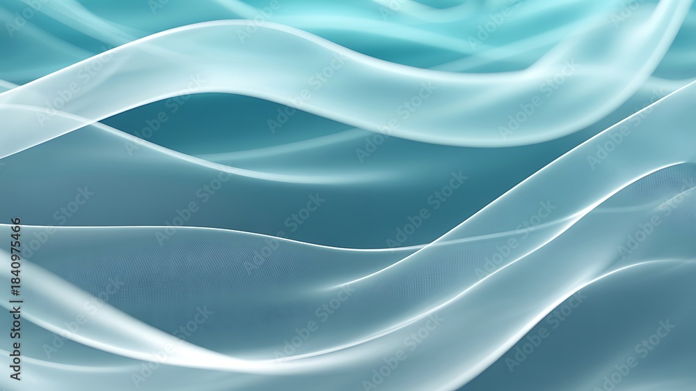 Obraz premium Flowing Abstract Ice Waves