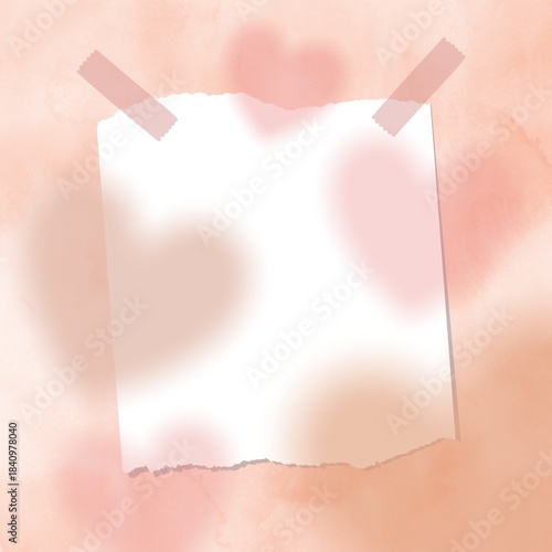 Heart shape Valentine day abstract background