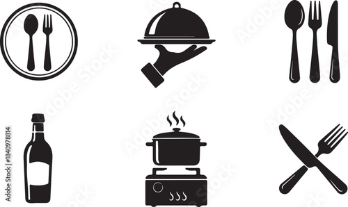 Food Restaurant Icon set 