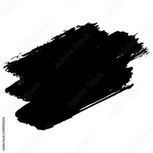 Bold black brush strokes for grunge design projects