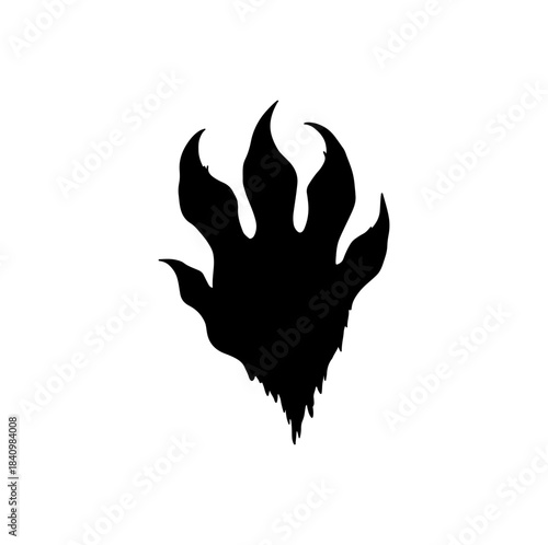 Animal Tracks and Paw Print Silhouettes 