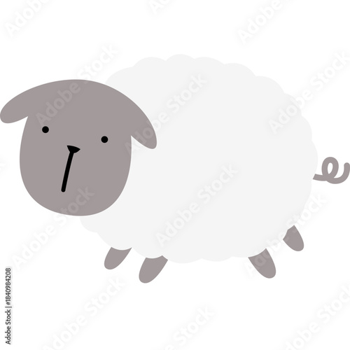 vector illustration of a sheep