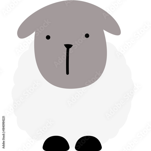 vector illustration of sheep