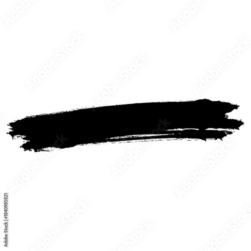 Hand drawn black ink brush strokes for textured design backgrounds
