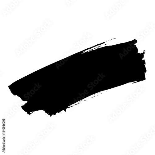 Hand drawn black brush strokes for grunge styled backgrounds