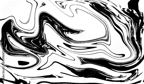 Black and white abstract background. Liquid marble pattern. Monochrome texture. Marble abstract acrylic background. Natural black marbling artwork texture.
