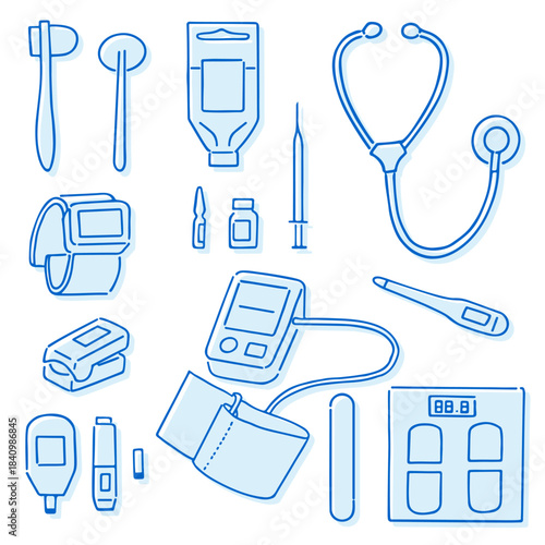 シンプルな医療用具 　版ズレセット