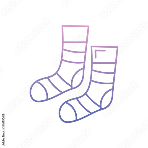 Wool Socks icon clean and modern vector illustration