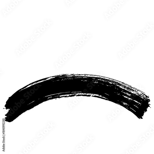 Hand drawn black brush strokes for creative design use