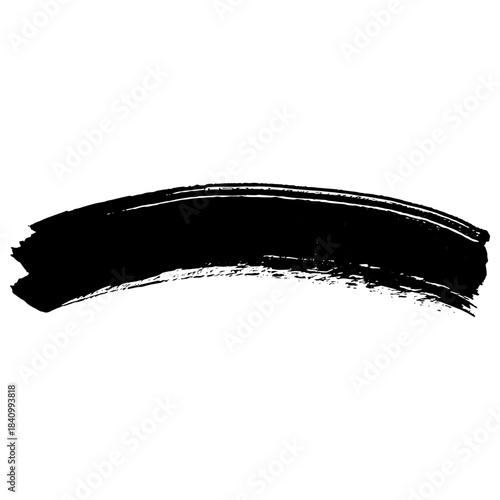 Hand drawn black ink brush strokes for grunge themed designs