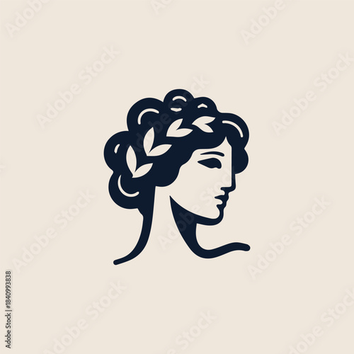 Aphrodite Greek Goddess of Beauty Logo