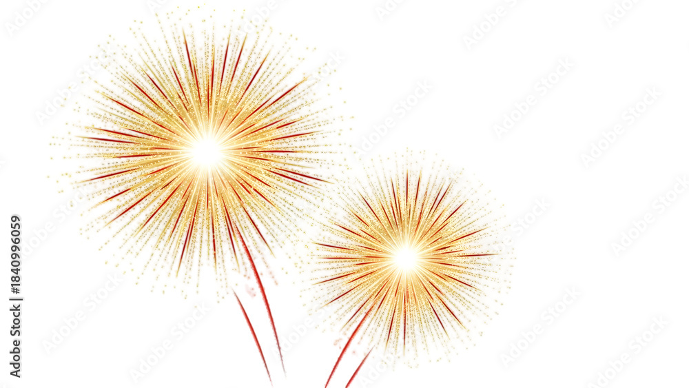 Fototapeta premium fireworks on the night sky