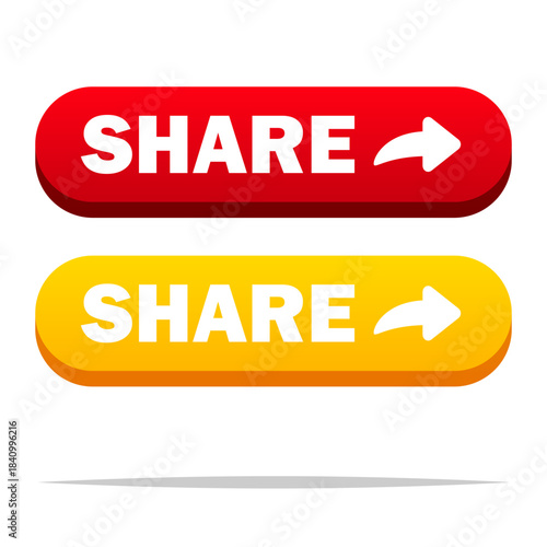 Share button vector isolated illustration