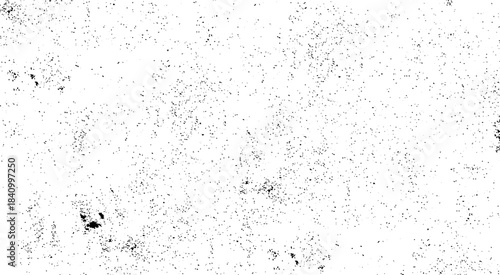 Distressed uneven background. Grunge texture overlay with fine grains isolated on white background. Abstract vector noise. Small particles of debris and dust. 