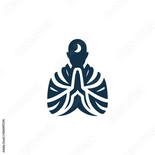 Praying Holy Man Logo