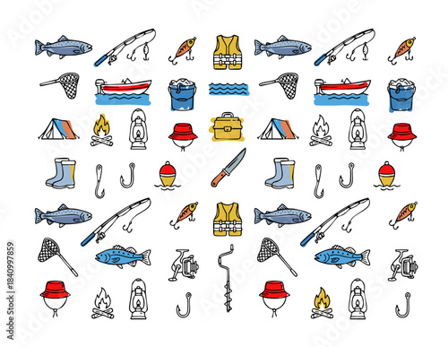 fishing gears icon