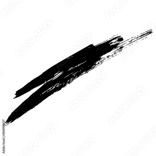 Hand-drawn black ink strokes for creative designs