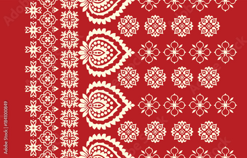 Ethnic Motifs Ikat floral paisley embroidery floral. ikat Saree Sarong oriental pattern traditional.Ikat embroidery style abstract embroidery design for texture,fabric,clothing,wrapping,decoration