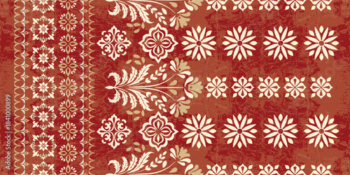 Ethnic Motifs Ikat floral paisley embroidery floral. ikat Saree Sarong oriental pattern traditional.Ikat embroidery style abstract embroidery design for texture,fabric,clothing,wrapping,decoration