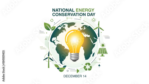 National Energy Conservation Day, Light Bulb and Sustainability