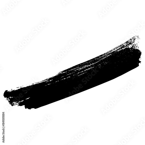 Hand drawn black ink brush strokes for design backgrounds